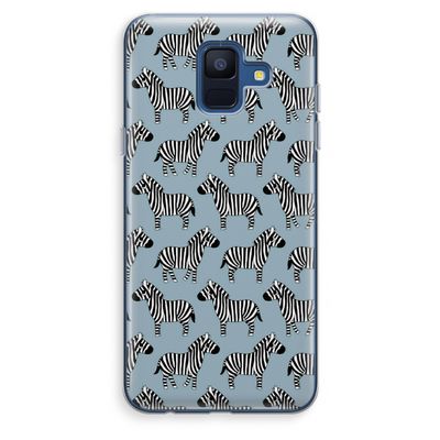 Zebra: Samsung Galaxy A6 (2018) Transparant Hoesje