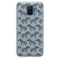 Zebra: Samsung Galaxy A6 (2018) Transparant Hoesje
