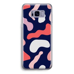 Memphis Shapes Pink: Samsung Galaxy S8 Transparant Hoesje