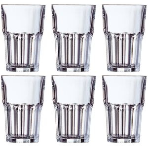 12x Drinkglazen voor water/sap/limonade Granity 350 ml - Drinkglazen