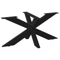 Salontafelpoot spider vorm 98x58x(42-43) cm staal zwart