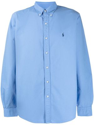 Polo Ralph Lauren chemise à boutonnière devant - Bleu