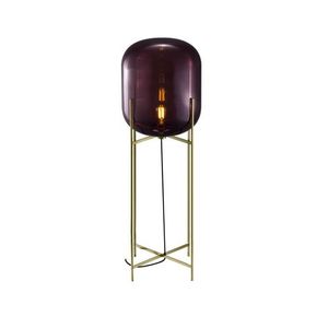 Pulpo Oda Large Vloerlamp - Aubergine - Messing