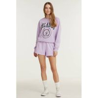 ONLY sweater met printopdruk lila - thumbnail