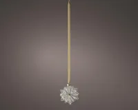 Lumineo micro LED bloem wit 15 lampjes Ø 19 x 8cm, warm wit