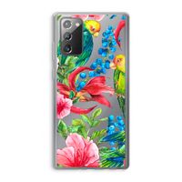 Papegaaien: Samsung Galaxy Note 20 / Note 20 5G Transparant Hoesje