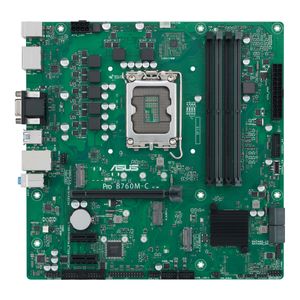 Asus PRO B760M-C-CSM Moederbord Socket Intel 1700 Vormfactor Micro-ATX Moederbord chipset Intel® B760