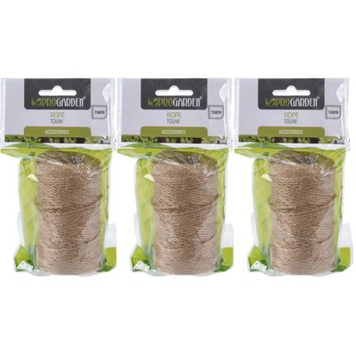 3x Rolletjes touw 75 meter