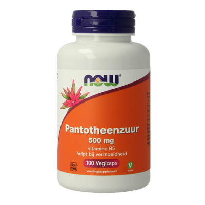 Pantotheenzuur 500mg (B5) 100 Capsules Pantotheenzuur 500mg (B5) 100 Capsules