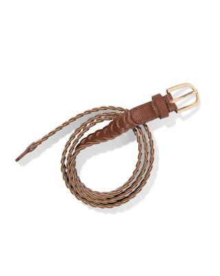 HEMA Damesriem Gevlochten Bruin (bruin)