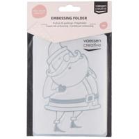 Vaessen Creative • embossing folder kerstman