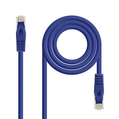 Stevige UTP-netwerkkabel Cat6 NANOCABLE 10.20.1803-BL LSZH (2 m) Blauw Zwart 3 m