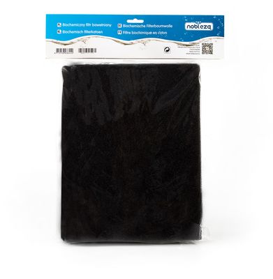 Nobleza Aquarium filterschuim - Biochemisch - Zwart - 30x50x2 cm