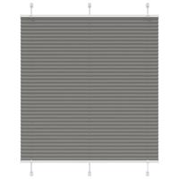 VidaXL Plissé rolgordijn 120x150 cm stofbreedte 119,4 cm antraciet