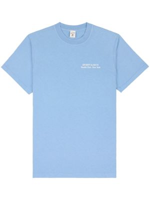 Sporty & Rich t-shirt New Drink Water en coton - Bleu