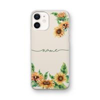 Zonnebloemen: iPhone 12 mini Transparant Hoesje