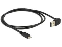 DeLOCK 1m, USB 2.0-A - USB 2.0 micro-B USB-kabel USB A Micro-USB B Zwart - thumbnail