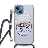 I'm A Hopeless Ramen-Tic For You: iPhone 13 mini Transparant Hoesje met koord