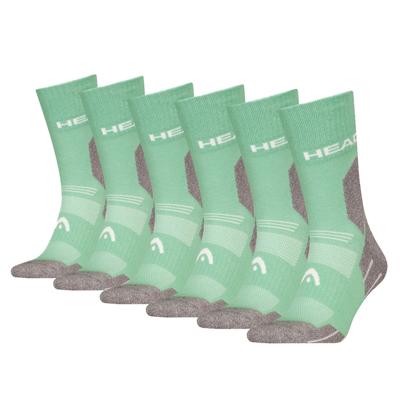 HEAD Wandelsokken All Climates Hiking Crew 6-pack Licht Groen-39/42