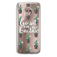 Cactus quote: Motorola Moto G6 Transparant Hoesje