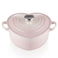 LE CREUSET - Signature - Braadpan hart 20cm Shell Pink