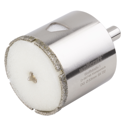Wolfcraft Diamantbestr. boorkroon | Met schacht | Ø53mm | 1 stuk - 5929000