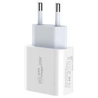 USB-C Power Delivery-wandoplader - 20W - Wit - thumbnail