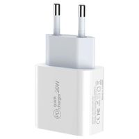 USB-C Power Delivery-wandoplader - 20W - Wit