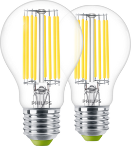 Philips LED Filament lamp - 4W - E27 - warm wit licht 2-pack