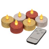 Out Of The Blue theelicht led glamour op batterij set van 6 | 12 stuks