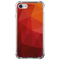 Shockproof Case voor iPhone SE 2022/2020 | iPhone 8/7 Polygon Red - thumbnail