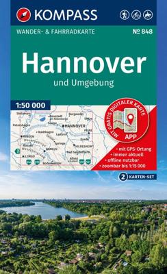 Wandelkaart 848 Hannover | Kompass