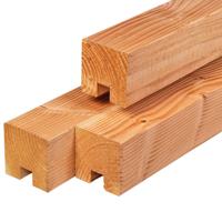 Sleuf-/eindpaal douglas 11,5x11,5x300 cm Tuindeco - Tuindeco