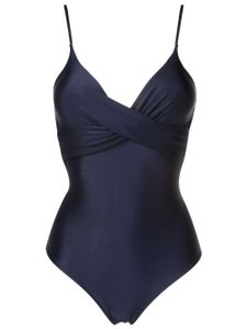 Lygia & Nanny maillot de bain Bianca à col v - Bleu