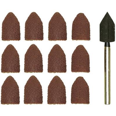 Proxxon Micromot 28 987 Schuurdoppen, normaal korund met gereedschapsdrager afm. 13 x 9 mm 10-delig Schacht-Ø 3 mm 1 stuk(s)