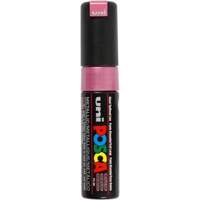 Uni-Posca Posca marker, afm pc-8k, lijndikte 8 mm, breed, metallic pink, 1 stuk