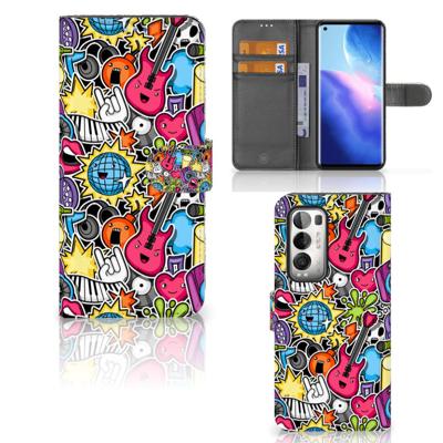 OPPO Find X3 Neo 5G | Wallet Case | met Pasjes | Punk Rock