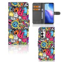 OPPO Find X3 Neo 5G | Wallet Case | met Pasjes | Punk Rock