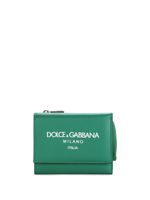 Dolce & Gabbana portefeuille en cuir à logo imprimé - Vert - thumbnail