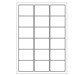 A4 etiketten 63,5 x 46,6 mm wit 100 vel huismerk
