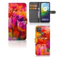 Hoesje Motorola Moto G9 Power Tulips | Portemonnee hoesje