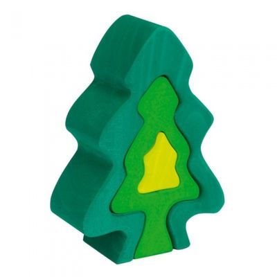 Glückskäfer bouwblokken dennenboom 18 cm 6 delig