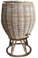 Van der Leeden Rain Barrel Rattan incl. stand 65x90cm Grijs