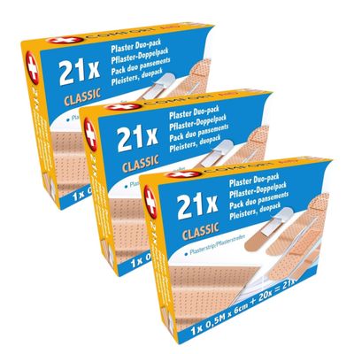 63x Pleisters set diverse soorten/maten