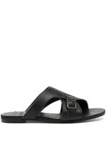 Y's sandales en cuir à boucle - Noir