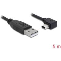 Delock USB-kabel USB 2.0 USB-A stekker, USB-mini-B stekker 5.00 m Zwart 82684 - thumbnail