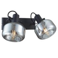 Steinhauer Dubbele wandlampGlaslic smoke glas - 3865ZW