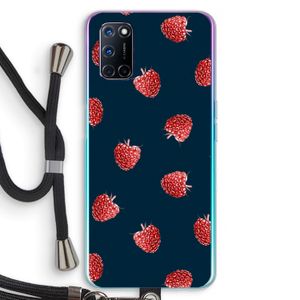 Framboosjes: Oppo A92 Transparant Hoesje met koord