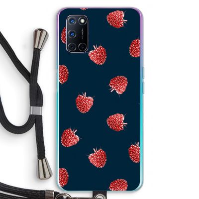 Framboosjes: Oppo A92 Transparant Hoesje met koord