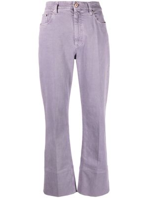 Brunello Cucinelli jean ample à plis marqués - Violet